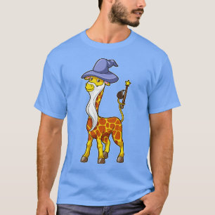 T-shirt Giraffe Comme Assistant Avec Casquette Magique De