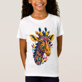T-Shirt Giraffe de la Jungle Boho