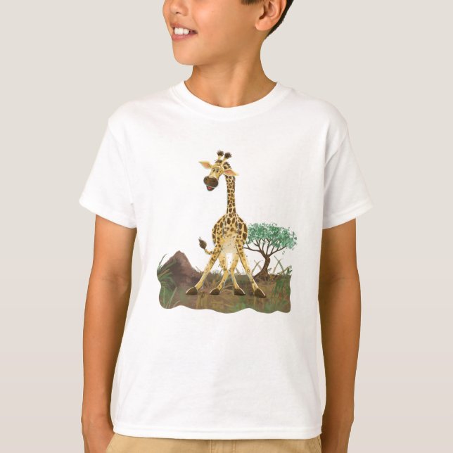 T-shirt Giraffe de la Parade Animale (Devant)