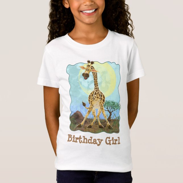 T-Shirt Giraffe de l'animal du parti (Devant)