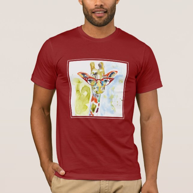 T-shirt Giraffe de pantalons (Devant)