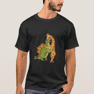 T-shirt Giraffe Dinosaur Hug Love Dino Animaux Safari Hall