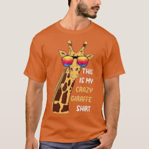 T-shirt Giraffe Drôle I C'Est Ma Giraffe Dingue I Giraff