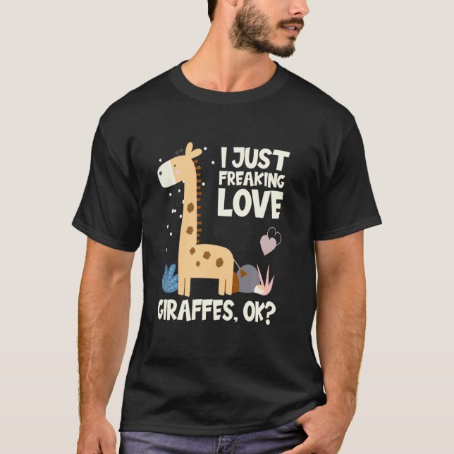 T-shirt Giraffe Drôle Je viens de freiner des Giraffes d'a (Devant)