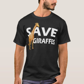 T-shirt Giraffe Économisez Giraffes 1