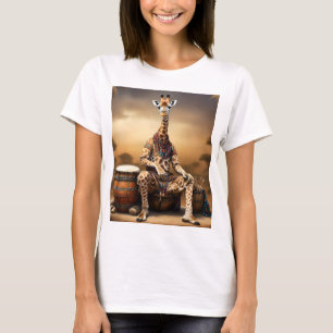 T-shirt Giraffe Grooves : Une Sérénade de Bongos dans la S