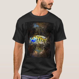 T-shirt Giraffe Hap African Cichlid Abstract Portrait Grap