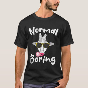 T-shirt Giraffe Lunettes Bubblegum mignonne Animal Normal 