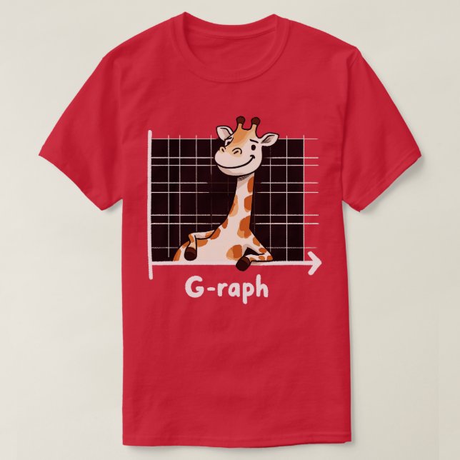 T-shirt Giraffe mathamatique (Design devant)