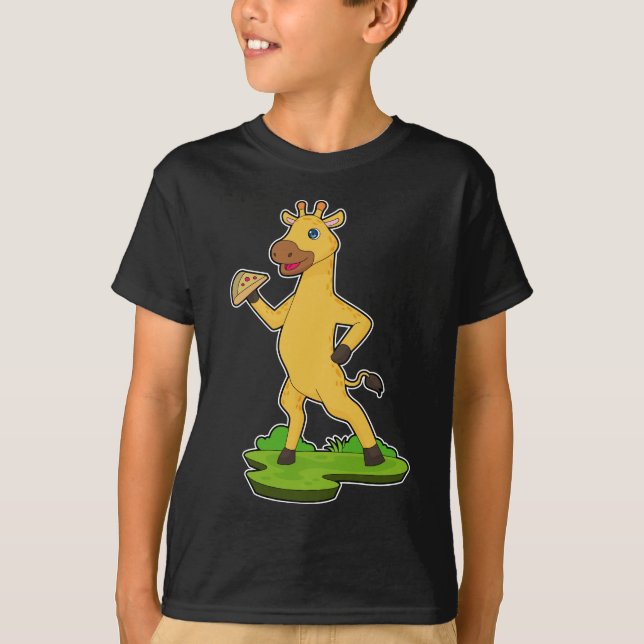 T-shirt Giraffe Pizza (Devant)