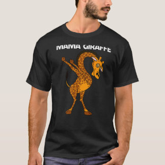 T-shirt Giraffe Pour Femmes Maman Safari Wild Zoo Animal 1