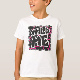 T-shirt Giraffe rose chaude et noire