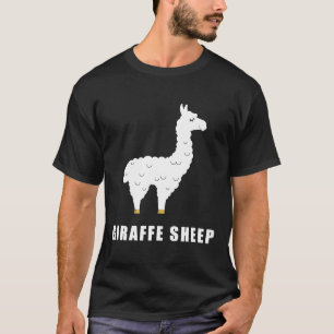 T-shirt GIRAFFE SHEEP Funny Llama mème animal mème interne