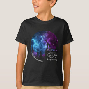 T-shirt Giraffe Suicide Sensibilisation Restez fort Giraff