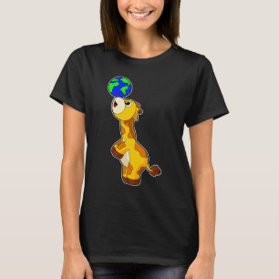 T-shirt Giraffe Terre
