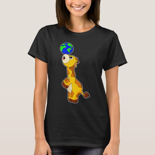 T-shirt Giraffe Terre (Devant)