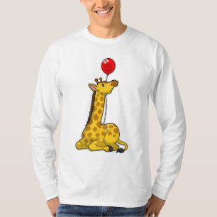 T-shirt Giraffe with Balloon