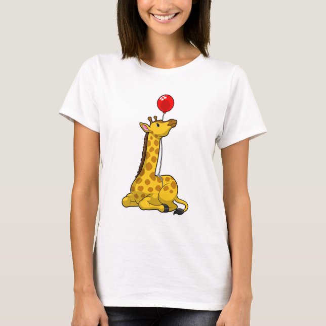 T-shirt Giraffe with Balloon (Devant)