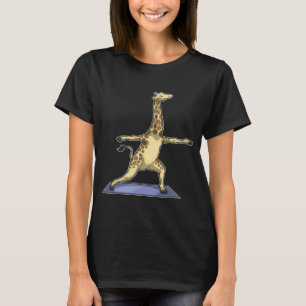 T-shirt Giraffe Yoga Méditation Fitness