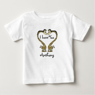 T-shirt / Giraffes personnalisées pour bébé jersey