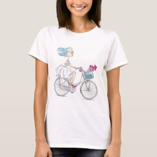 T-shirt Girl Bike