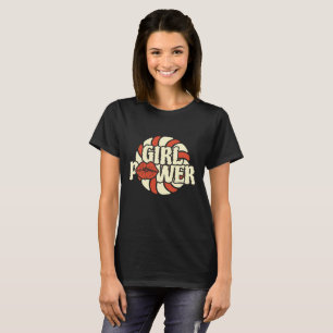 T-shirt Girl Power – Féministe Audacieux Rétro