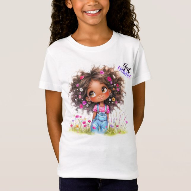 T-shirt Girl Power Quirky Girl (Devant)