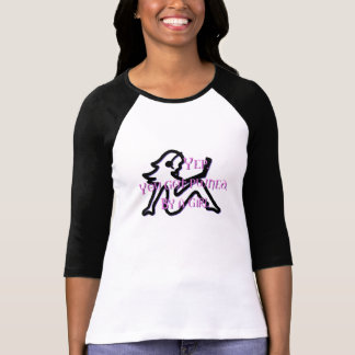 T-shirt Girl Pwnge Baseball Tee