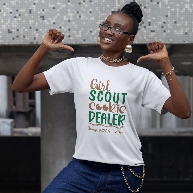 T-shirt Girl Scout Cookie Dealer Custom (Créateur téléchargé)