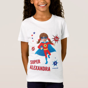 T-Shirt Girl Superhero 💥 photo d'anniversaire