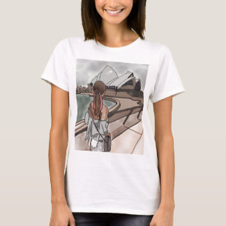T-shirt Girl with Opera house à Sydney.