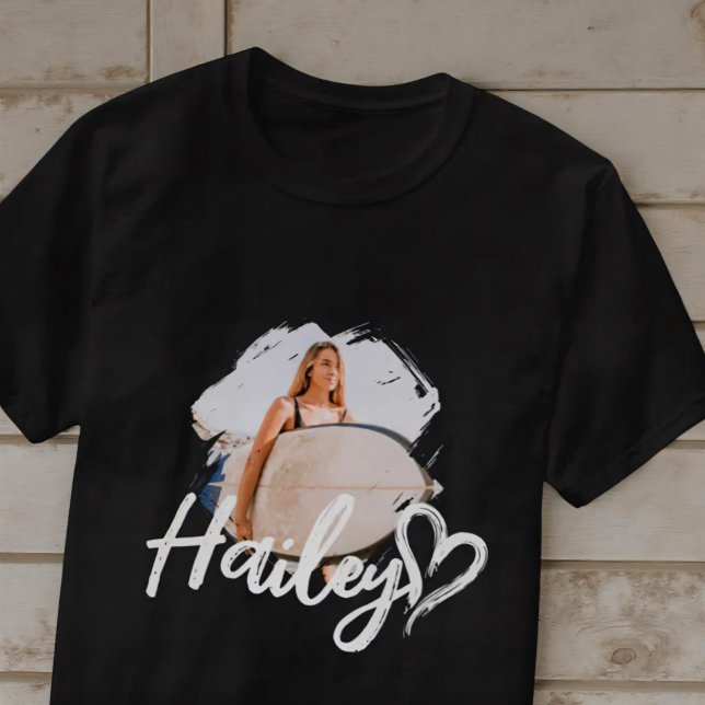 T-shirt Girlfriend Grunge Simple Modern Heart Cool Photo (Créateur téléchargé)