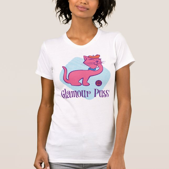 T-shirt GirlieWear Glamour Puss (Devant)