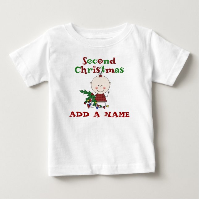 T-shirt Girls 2nd Christmas (Devant)