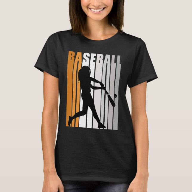 T-shirt Girls Baseball Pretty Softball Fan Enthusiast Wome (Devant)