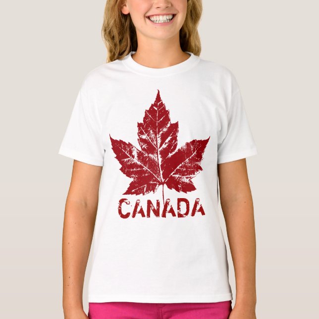 T-shirt Girls Canada Chemises souvenirs Cool Canad (Devant)