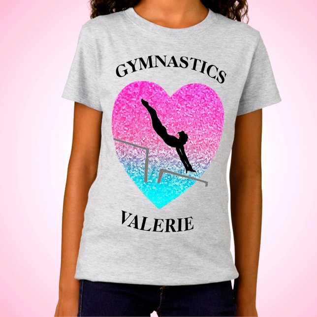 T-shirt Girls Gymnastique pour Gymnaste - Bars iné (Créateur téléchargé)