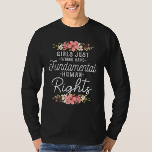 T-shirt Girls Just Want to Have Fondamental Rights Women E
