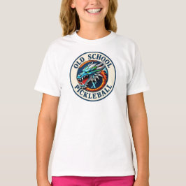 T-shirt Girls Pickleball Dragon X Team Old School 