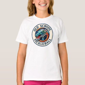 T-shirt Girls Pickleball Dragon X Team Old School 