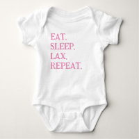 T - Shirt GIRLS PINK LACROSSE COACHES BABY SÄUGLIN