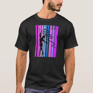 T-shirt Girls Pink Rhythmic Gymnastique 13e Anniversaire R
