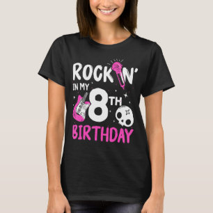 T-shirt Girls Rockstar Anniversaire Rock Star Guitare à th