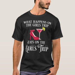 T-shirt Girls Trip Weekend Las Vegas Wine Glasses