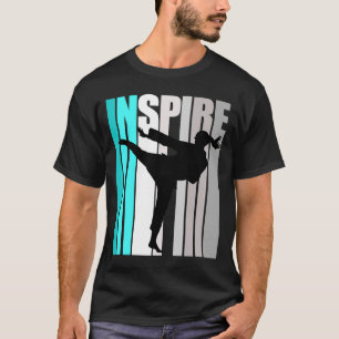 T-shirt Girls Turquoise Karate Limitless Anniversaire Enco