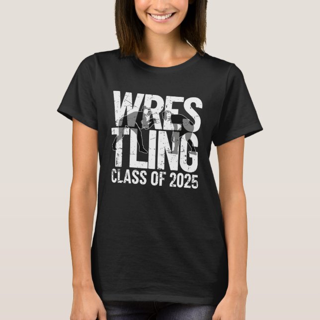 T-shirt Girls Wrestling Class of 2025 (Devant)
