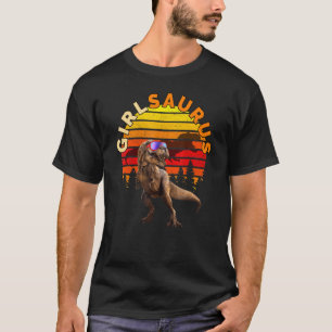 T-shirt Girlsaurus Jurassic T Rex Girl World Dinos