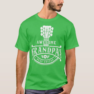 T-shirt GItarrist Musicien Awesome Grandpas Jouer Guitare