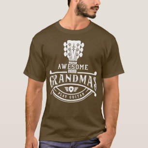 T-shirt GItarrist Musicien Grandmas fantastiques Jouer Gui