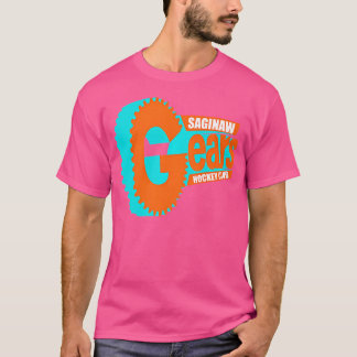 T-shirt Gitche Gumee Saginaw Gears Club de hockey Black Un
